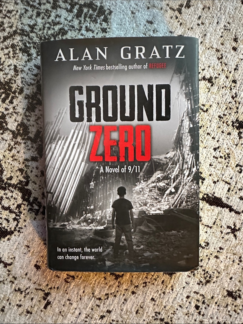 Alan Gratz "Ground Zero" Hardcover Book - Black, Red, Gray